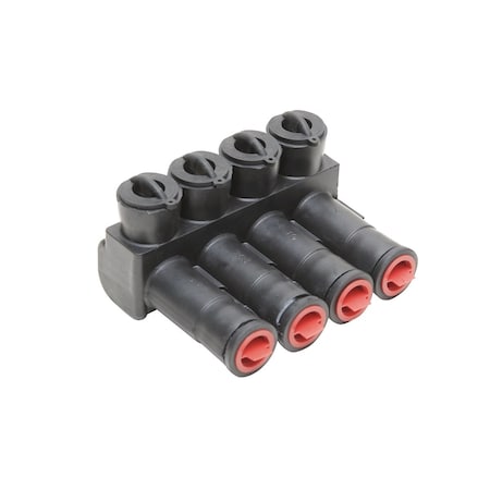 Burndy Multi Port Direct Burial, 4 Ports, 500 kcmil-12 AWG Str, 600 V BIBS5004DB